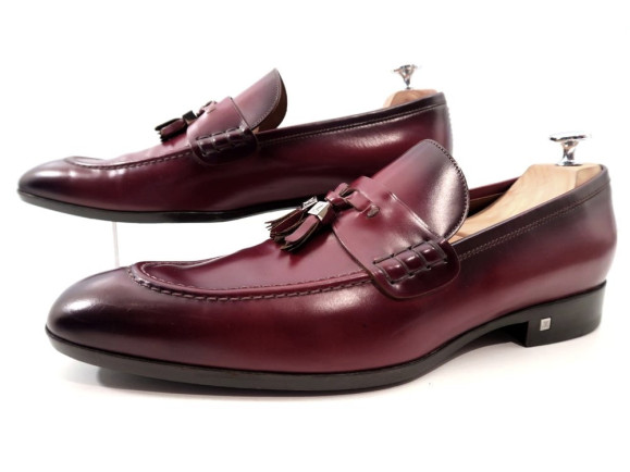 NEUF CHAUSSURES YVES SAINT LAURENT ESCARPINS ALONZA 37 CUIR VERNI  SHOES 450 