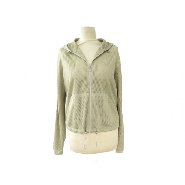 VESTE BLOUSON CHANEL SPORT P21081 T 38 M PERFORE 2003 BEIGE JACKET SPORTSWEAR