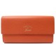 NEUF PORTEFEUILLE GUCCI SCRIPT LOGO CUIR GRAINE SOHO 354496 ORANGE WALLET 505€