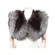 BOLERO EN FOURRURE DE RENARD A LA PANTHERE MARRON ETOLE ECHARPE MINK FUR COAT