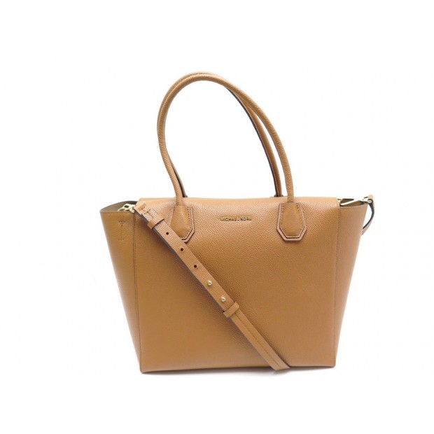 NEUF SAC A MAIN MICHAEL KORS MERCER GM 30H6GM9S3L EN CUIR GOLD BANDOULIERE 375€