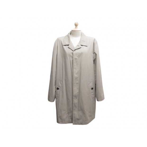 IMPERMEABLE BURBERRY BRIT 44 XL MANTEAU EN COTON GRIS FEMME TRENCH COAT 1500€