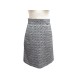 NEUF JUPE CHANEL P46624 TAILLE 38 M TWEED DE LAINE GRIS GRAY WOOOL SKIRT 1500€
