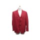 NEUF VESTE BERLUTI TAILLE R 52 L EN SOIE ROUGE 3 BOUTONS RED SILK JACKET 2150€