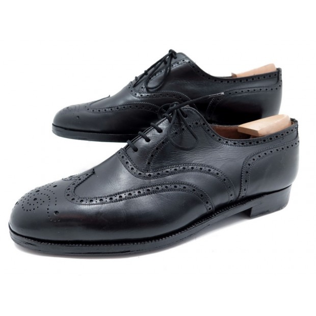 CHAUSSURES JM WESTON RICHELIEU BOUT FLEURI 9.5 43.5 CUIR EMBAUCHOIRS SHOES 775€