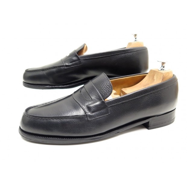 CHAUSSURES JM WESTON MOCASSINS 180 9.5C 43.5 44 CUIR GRAINE LOAFER SHOES 590€