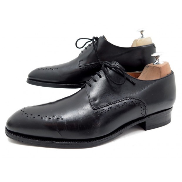 CHAUSSURES JM WESTON 477 DERBY 7.5E 41.5 EN CUIR NOIR DARK LEATHER SHOES 620€