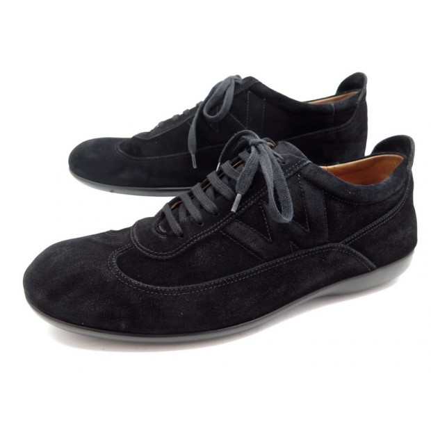 CHAUSSURES JM WESTON 571 9.5D 43 LARGE BASKETS EN DAIM NOIR DEER SHOES 475€