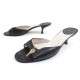 CHAUSSURES CHRISTIAN DIOR SANDALES A TALONS CADENAS 41 EN CUIR NOIR SHOES 490€