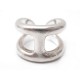 BAGUE HERMES ARGENT MASSIF 1