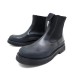 NEUF CHAUSSURES CELINE 41 BOTTINES DE MOTARD CUIR NOIR BLACK MOTO BOOTS 690€