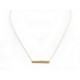 NEUF COLLIER GINETTE NY STRAW ON CHAIN 43 CM EN OR JAUNE 14K GOLD NECKLACE 475€