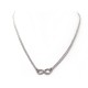 COLLIER PENDENTIF TIFFANY & CO INFINITY EN ARGENT MASSIF 925 6.5GR NECKLACE 280€