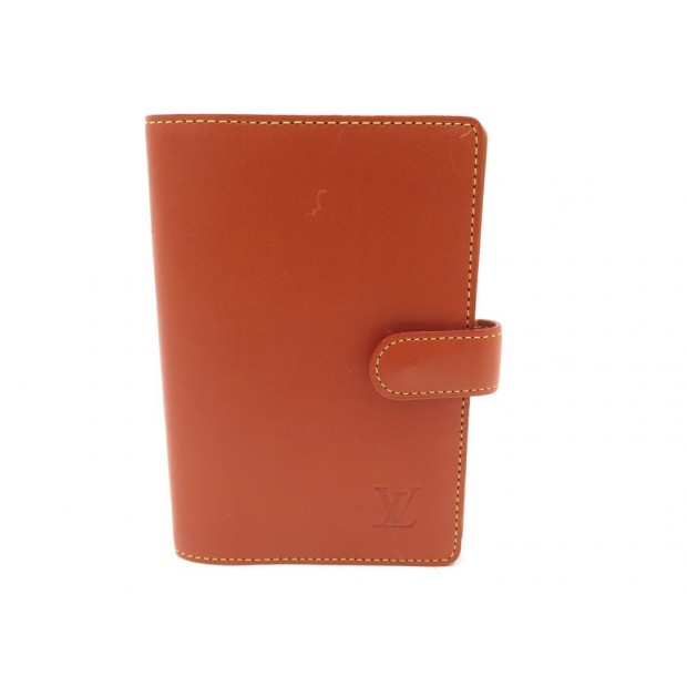 PORTE AGENDA LOUIS VUITTON FONCTIONNEL PM CUIR MARRON LEATHER DIARY COVER 290€