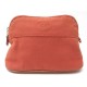 SAC POCHETTE A MAIN HERMES BOLIDE MINI TOILE ORANGE CANVAS CLUTCH HAND BAG 270€