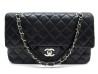 sac a main chanel timeless classique en cuir noir
