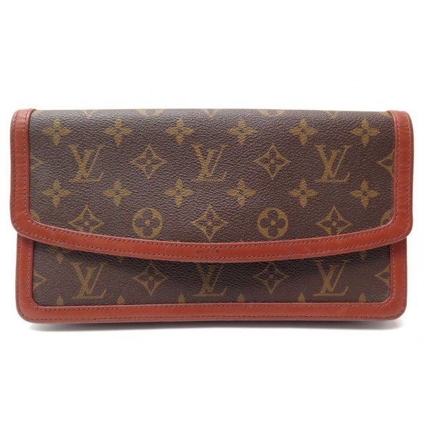 VINTAGE SAC POCHETTE A MAIN LOUIS VUITTON DAME TOILE MONOGRAM PURSE CLUTCH 700€