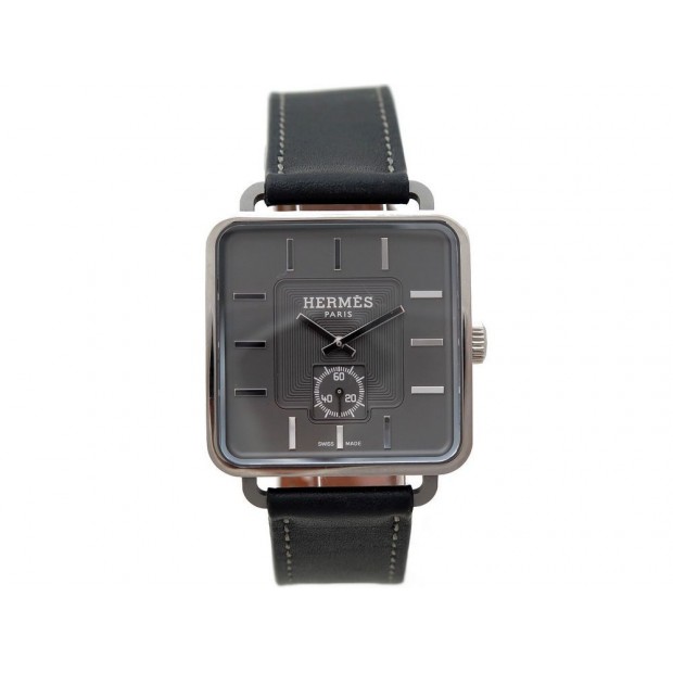 NEUF MONTRE HERMES CARRE H TITANE AUTOMATIQUE