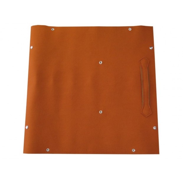 NEUF TAPIS DE JEU HERMES ENROULABLE EN LAINE ORANGE DE CARTE PLAY MAT GAME CARD