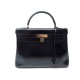 SAC A MAIN HERMES KELLY 32 CM CUIR BOX NOIR 