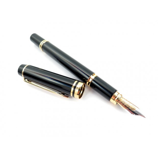 NEUF STYLO PLUME WATERMAN IDEAL LE MAN 100 OR 18K NOIR + BOITE FOUNTAIN PEN