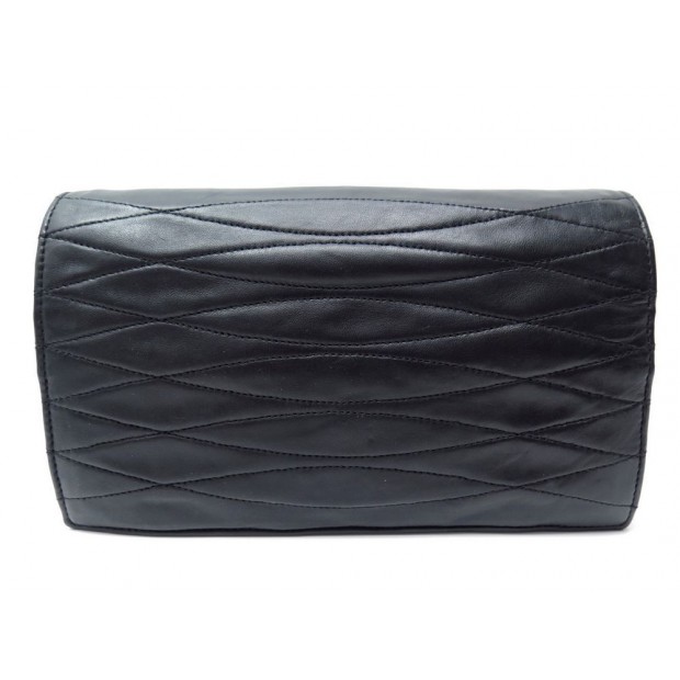 PORTEFEUILLE POCHETTE CHANEL CUIR NOIR 