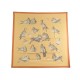 NEUF FOULARD HERMES TOURTERELLES XAVIER DE PORET CARRE EN SOIE SILK SCARF 360€