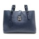 NEUF SAC A MAIN BOTTEGA VENETA ROMA MEDIUM 171265 EN CUIR TRESSE BLEU BAG 3200€