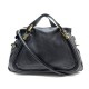 NEUF SAC A MAIN CHLOE PARATY GM BANDOULIERE EN CUIR GRAINE NOIR BLACK BAG 1600€