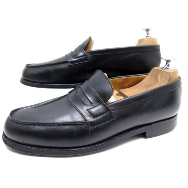 CHAUSSURES MANUFACTURE JM WESTON 179 7.5D 41.5 MOCASSINS EN CUIR NOIR SHOES 590€