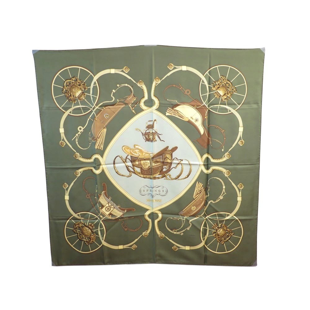 hermes springs silk scarf