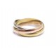 BAGUE CARTIER TRINITY PM CRB4086100 T 50 4.9GR 3 ORS BLANC JAUNE ROSE RING 940€