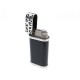 BRIQUET CARTIER OVALE DECOR PANTHERE EN ACIER & RESINE NOIRE STEEL LIGHTER 790€