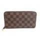 PORTEFEUILLE LOUIS VUITTON ZIPPY EN TOILE DAMIER EBENE PORTE MONNAIE WALLET 545€