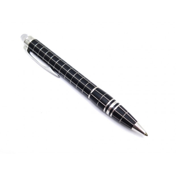 STYLO BILLE MONTBLANC STARWALKER RUBBER & METAL NOIR BLACK BALLPOINT PEN 385 