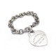 BRACELET TIFFANY & CO PLAQUE COEUR RETURN TO 16 CM EN ARGENT 925 40.7 GR 520€