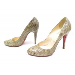 CHAUSSURES CHRISTIAN LOUBOUTIN NEW SIMPLE PUMP 37 PYTHON