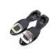 CHAUSSURES ROGER VIVIER BALLERINES 37 EN CUIR VERNI NOIR BALLERINA SHOES 490€