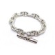  BRACELET HERMES CHAINE D'ANCRE 14 LIENS EN ARGENT 925 