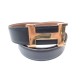 CEINTURE HERMES CONSTANCE BOUCLE DORE & CUIR REVERSIBLE NOIR & MARRON T 75 