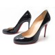 CHAUSSURES CHRISTIAN LOUBOUTIN ESCARPINS 40 SIMPLE PUMP EN CUIR VERNI NOIR 545€