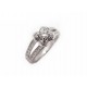 BAGUE MAUBOUSSIN CHANCE OF LOVE NUM 2 T49 EN OR BLANC DIAMANTS 0.28CT RING 1195€