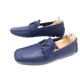 NEUF CHAUSSURES LOUIS VUITTON MONTE CARLO 11 45 MOCASSINS CUIR BLEU SHOES 500 