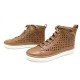 NEUF CHAUSSURES HERMES JIMMY BASKETS MONTANTES PERFOREES 41 CUIR SNEAKERS 730€