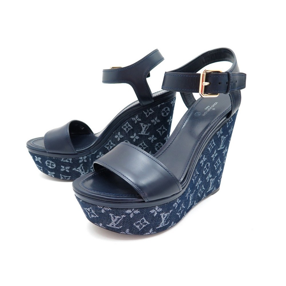 chaussures louis vuitton waterfall wedge sandales