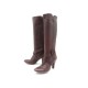 BOTTES CELINE CUIR MARRON 40 