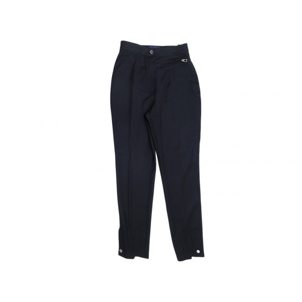 NEUF PANTALON HERMES CULOTTE D'EQUITATON T 38 M EN LAINE NOIRE HORSE PANT 850€