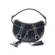 NEUF SAC A MAIN LANCEL ELSA CUIR & SIMILI FACON LEZARD NOIR HAND BAG PURSE 250€