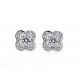 NEUF BOUCLES D'OREILLES MAUBOUSSIN CHANCE OF LOVE DIAMANTS EN OR BLANC 18K 1695€