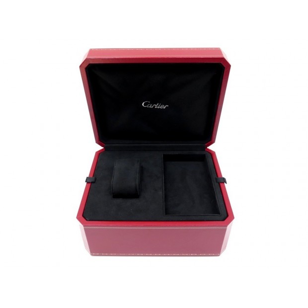 BOITE POUR MONTRE CARTIER ROADSTER COWA 0010 EN CUIR ROUGE LEATHER WATCH BOX